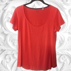 Boden Orange Fitted Short Sleeve T-shirt US Size 8UK Size 12